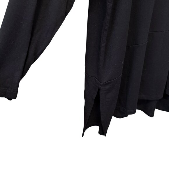 Eileen Fisher Stretch Jersey Knit Split Hem Relaxed Fit Tunic Top size L/XL - Picture 4 of 7